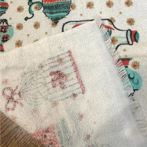 70s Retro VTG Kitchen Bath Hand Towel Fringe Stein Ship Iron - Picture 5 of 7